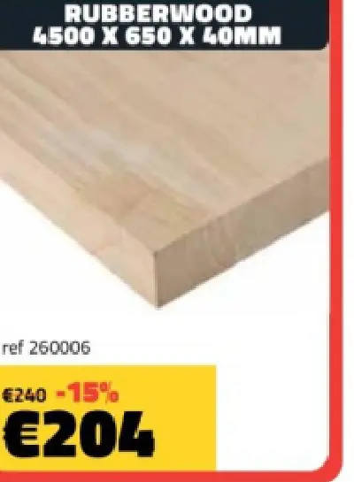 Promotie: Rubberwood