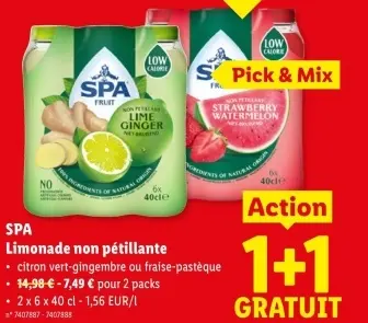 Offre: Limonade non pétillante