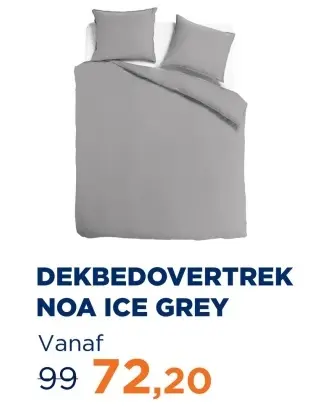 Aanbieding: Dekbedovertrek noa ice grey