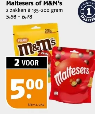 Aanbieding: Maltesers of M&M's