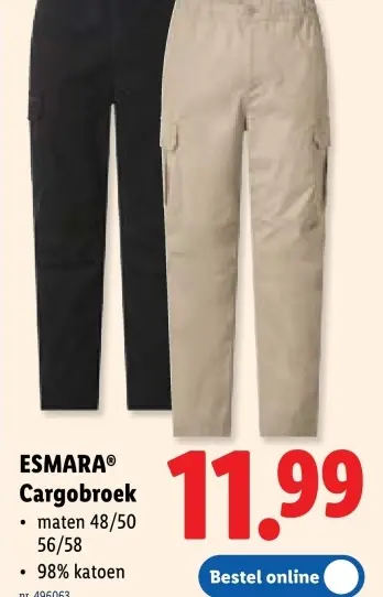Promotie: Cargobroek