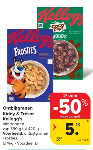 Aanbieding: Ontbijtgranen Kiddy & Trésor