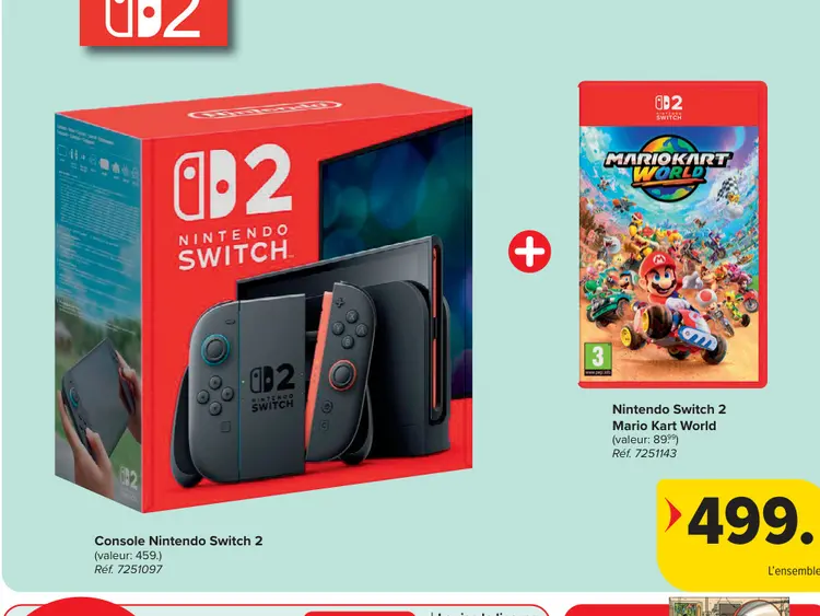 Offre: Console Nintendo Switch 2 + Mario Kart World