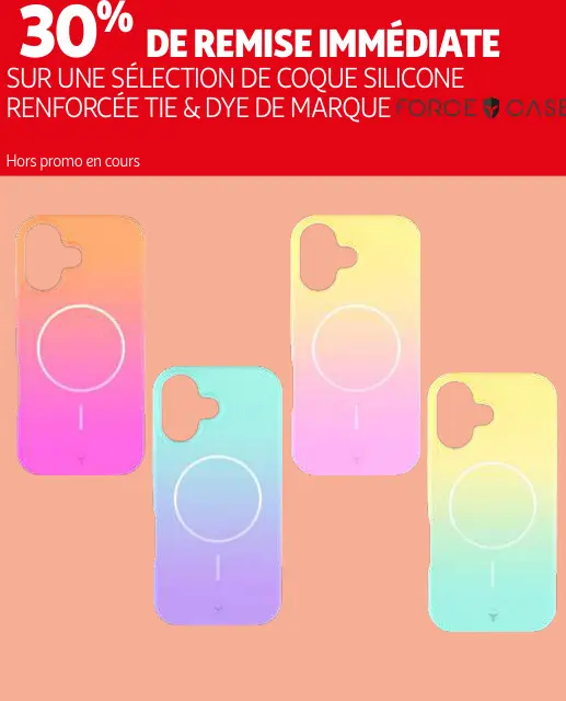 Promotie: Coque silicone renforcée Tie & Dye