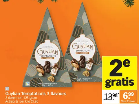 Aanbieding: Guylian Temptations 3 flavours