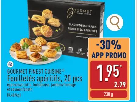 Offre: Feuilletés apéritifs, 20 pcs