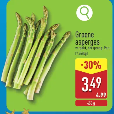 Promotie: Groene asperges
