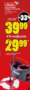 Offre: Box balai microfibre easywring + seau cleanturbo