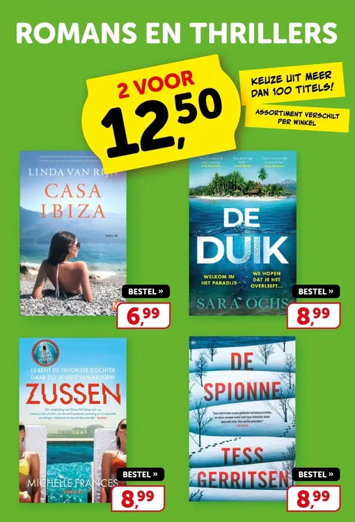 Aanbieding: Romans en thrillers