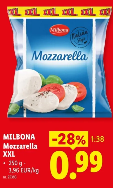 Promotie: Mozzarella XXL