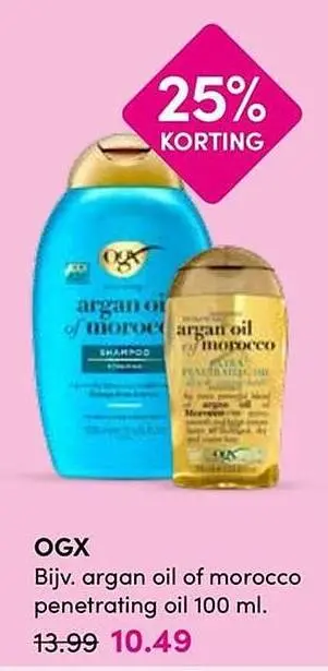 Aanbieding: OGX argan oil of morocco penetrating oil