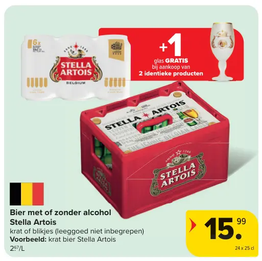 Promotie: Bier met of zonder alcohol Stella Artois