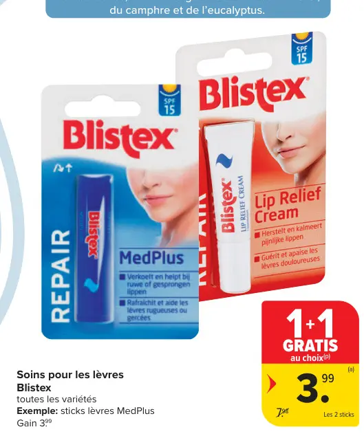 Offre: Soins pour les lèvres