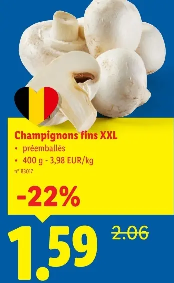 Offre: Champignons fins XXL
