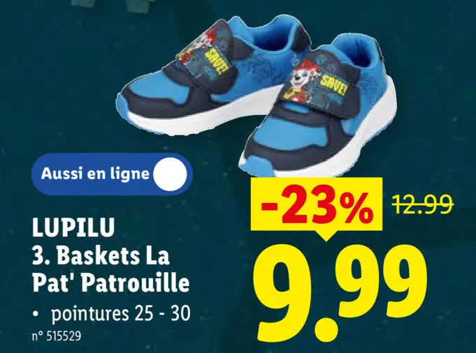 Offre: Baskets La Pat' Patrouille