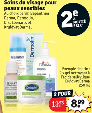 Offre: Soins du visage pour peaux sensibles