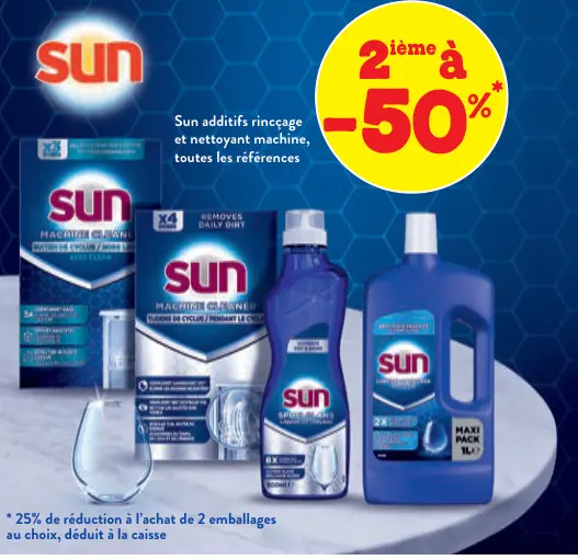 Offre: Additifs rinçage et nettoyant machine