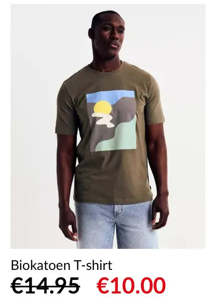 Promotie: Biokatoen T-shirt