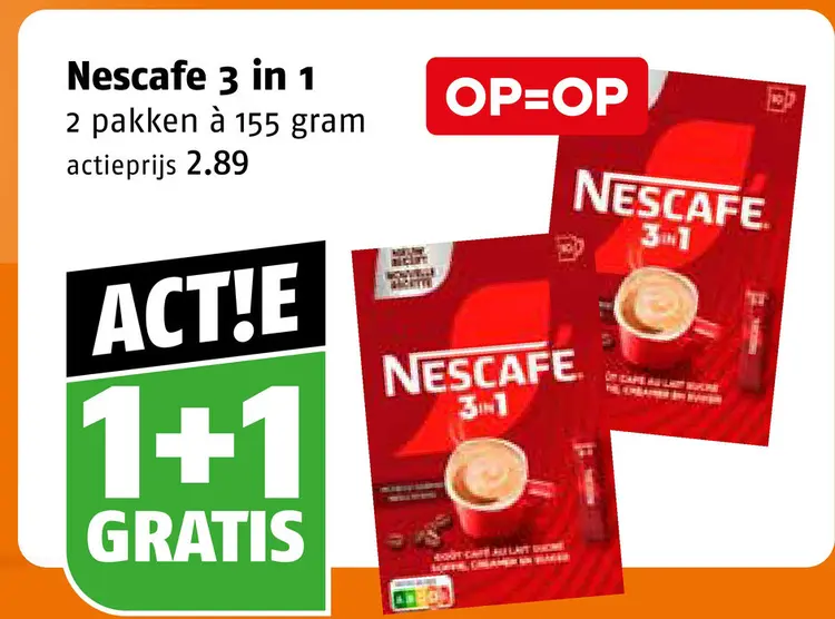 Aanbieding: Nescafe 3 in 1