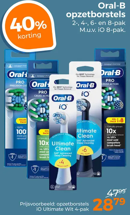 Aanbieding: opzetborstels iO Ultimate Wit