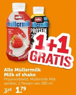 Aanbieding: Alle Müllermilk Milk of shake