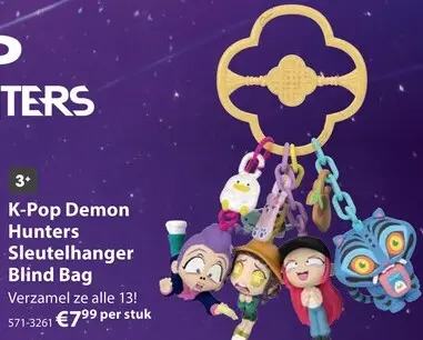 Aanbieding: K-Pop Demon Hunters Sleutelhanger Blind Bag