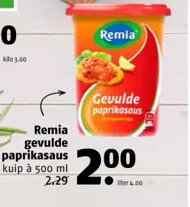 Aanbieding: Gevulde paprikasaus