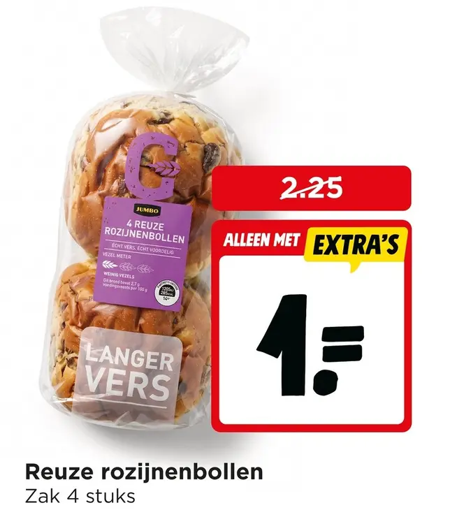 Aanbieding: Reuze rozijnenbollen