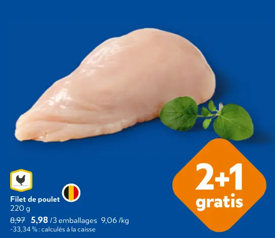 Offre: Filet de poulet