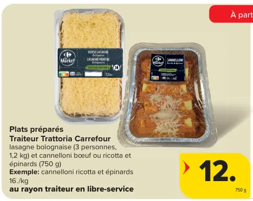 Offre: Plats préparés