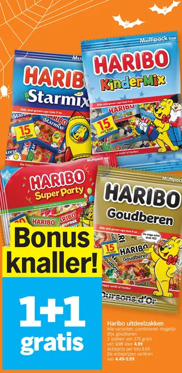 Aanbieding: Haribo uitdeelzakken