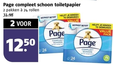 Aanbieding: Page compleet schoon toiletpapier