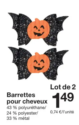 Offre: Barrettes pour cheveux