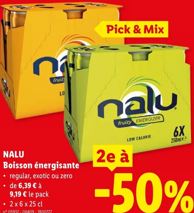 Offre: Boisson énergisante