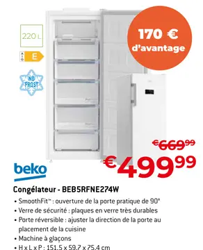 Offre: Congélateur - BEB5RFNE274W