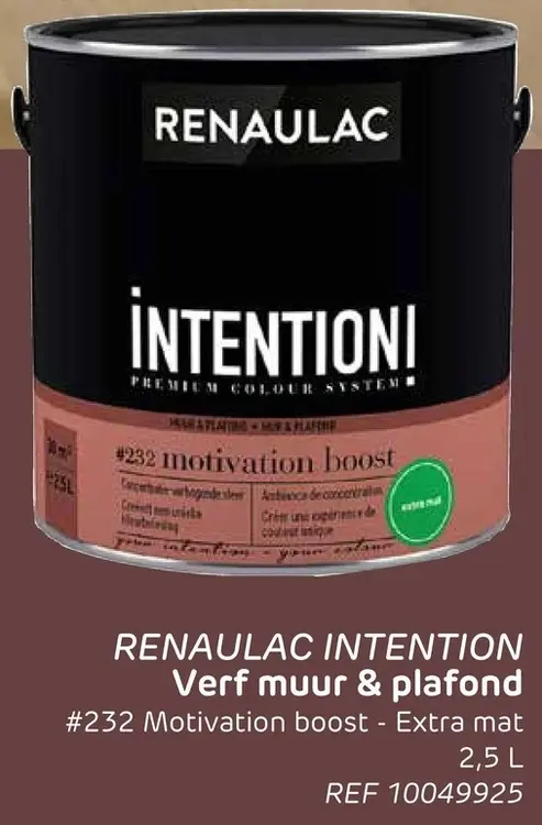 Promotie: Intention Verf muur & plafond #232 Motivation boost - Extra mat