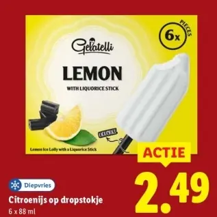 Aanbieding: Citroenijs op dropstokje