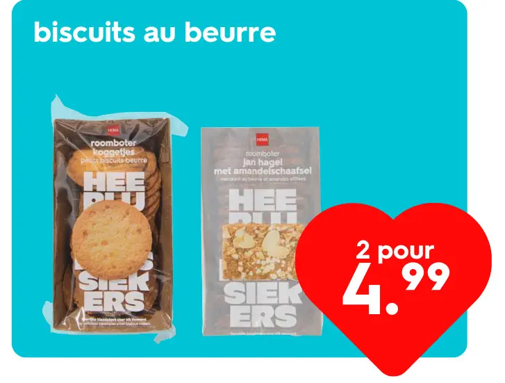 Offre: biscuits au beurre