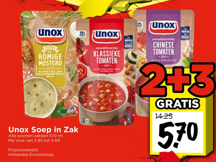 Aanbieding: Soep in Zak