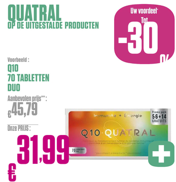 Aanbieding: Q10 QUATRAL Immunite + Energie