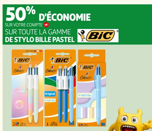 Promotie: Stylo bille pastel