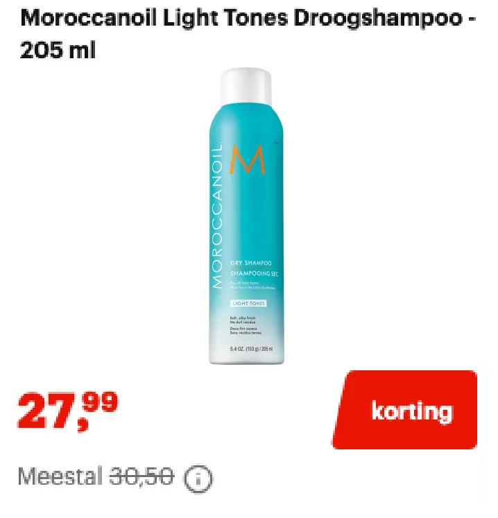 Promotie: Moroccanoil Dry Shampoo
