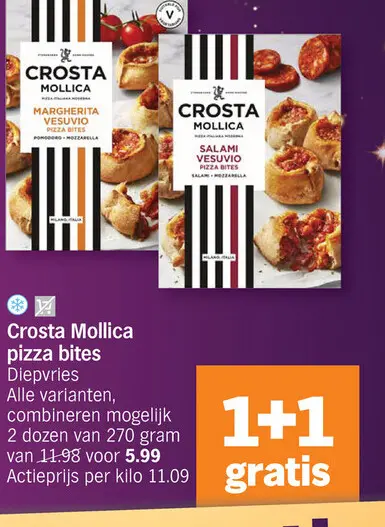 Promotie: Crosta Mollica pizza bites