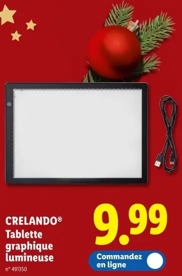 Offre: Tablette graphique lumineuse