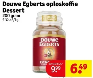 Promotie: Oploskoffie Dessert