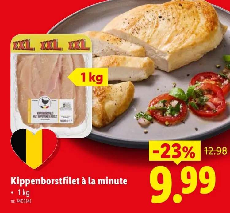 Promotie: Kippenborstfilet à la minute