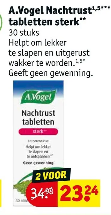 Aanbieding: A.Vogel Nachtrust tabletten sterk