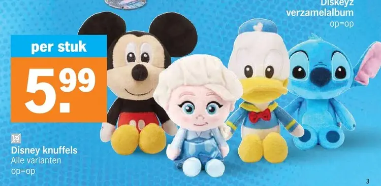 Promotie: Disney knuffels