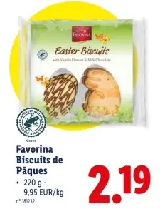 Offre: Biscuits de Pâques