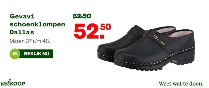 Aanbieding: schoenklompen Dallas